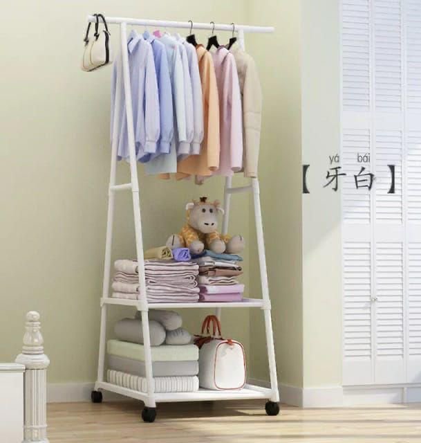 2-In-1 Standing Hanging Rack on Wheels_0