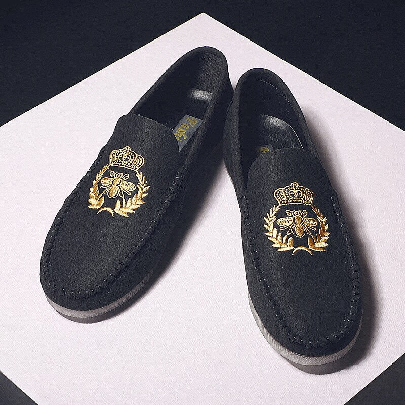 Summer Lok Fu Shoes Men 's Casual Shoes Yellow Wearable Soft Bottom Driving Leather Shoes Men 's Formal Dress Shoes