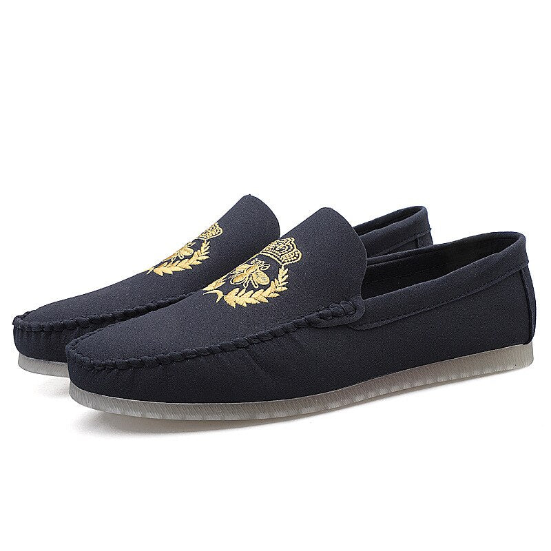 Summer Lok Fu Shoes Men 's Casual Shoes Yellow Wearable Soft Bottom Driving Leather Shoes Men 's Formal Dress Shoes