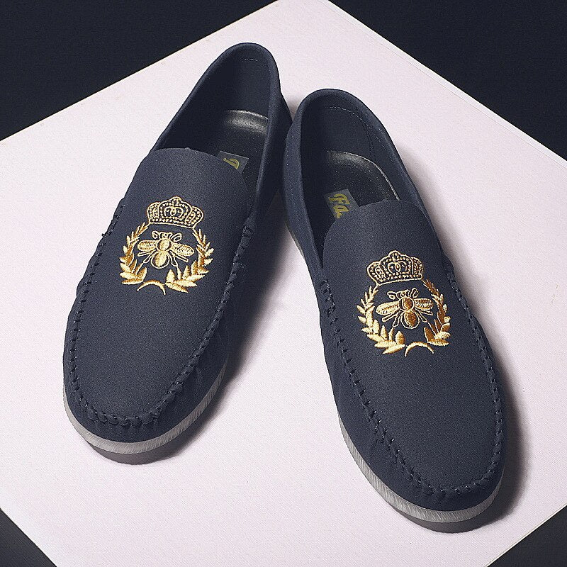Summer Lok Fu Shoes Men 's Casual Shoes Yellow Wearable Soft Bottom Driving Leather Shoes Men 's Formal Dress Shoes