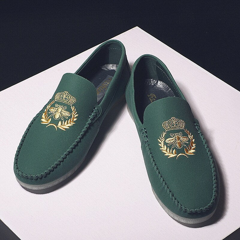 Summer Lok Fu Shoes Men 's Casual Shoes Yellow Wearable Soft Bottom Driving Leather Shoes Men 's Formal Dress Shoes