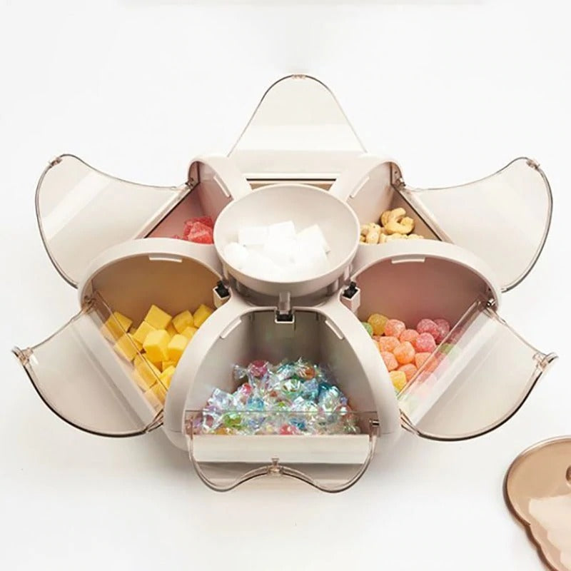 Transparent Lotus Fruit and Candy Storage Box_0