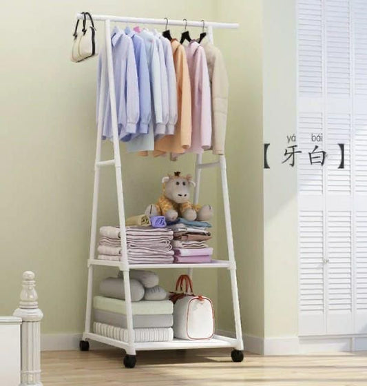 2-In-1 Standing Hanging Rack on Wheels_0